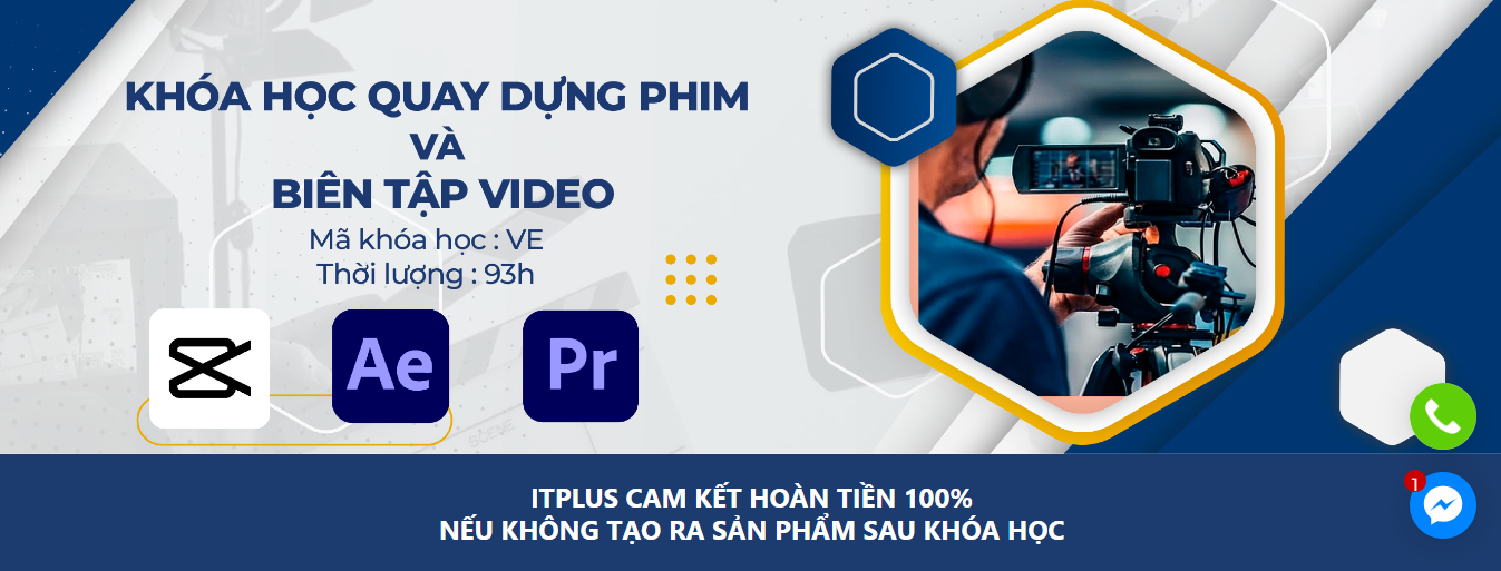 Khóa học quay dựng và biên tập Video chất lượng của ITPlus. (Nguồn: Internet) 